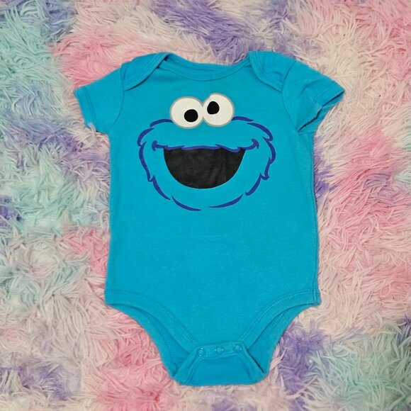 SESAME street cookie monster onesie - Picture 1 of 7